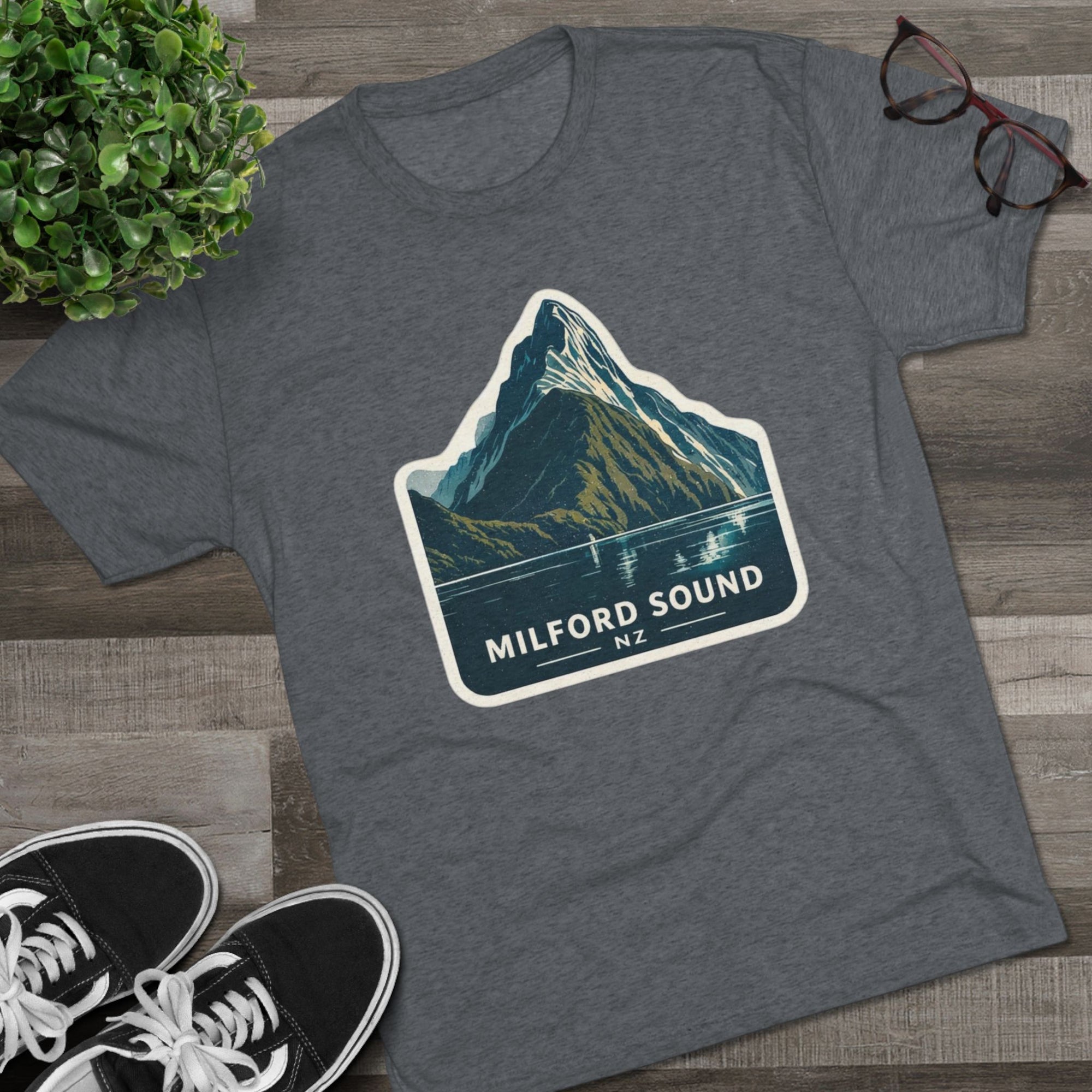 Milford Sound T-Shirt, New Zealand Travel Tee, NZ Fiord Shirt, Kiwi Gift, South Island Tee, New Zealand Souvenir Shirt, NZ Nature Gift