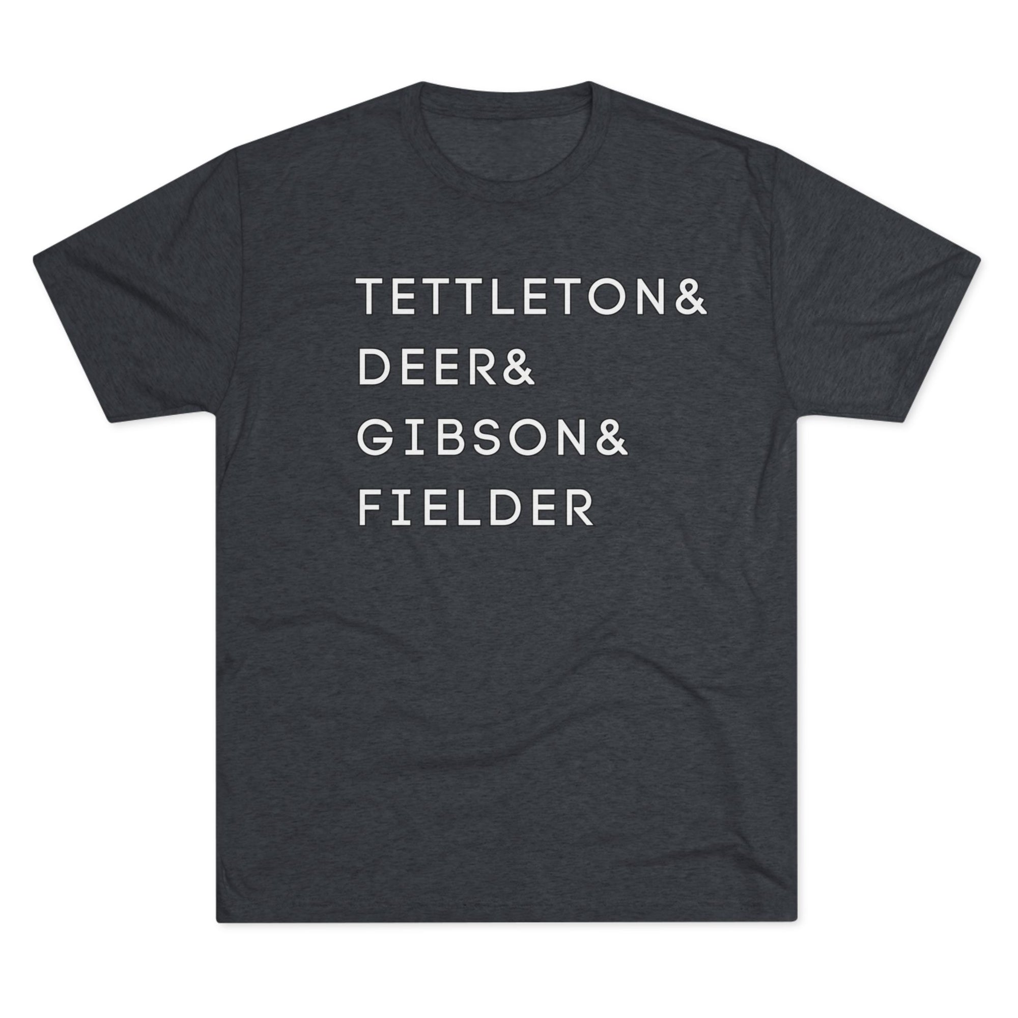 Detroit Tigers Surnames Stack Tee | Tettleton Deer Gibson Fielder T-Shirt | Triblend Comfy Soft Buttery Feel