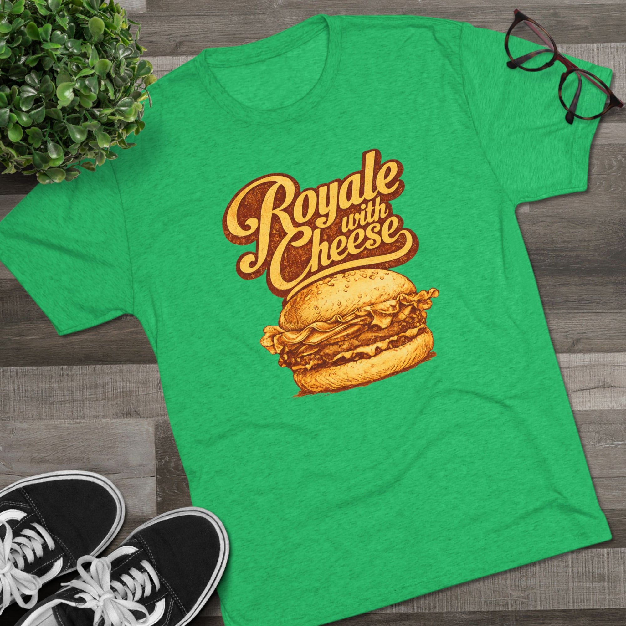 Royale With Cheese Shirt, Retro Burger Tee, Funny Movie Quote T-Shirt, Foodie Gift for Him, Vintage Graphic Tee, Burger Lover Shirt