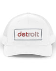Detroit Hat Embroidered | Red White Detroit Cap | Lowercase Detroit Hat | Detroit Hockey Colors Hat | Minimalist Snapback | Trucker Hat