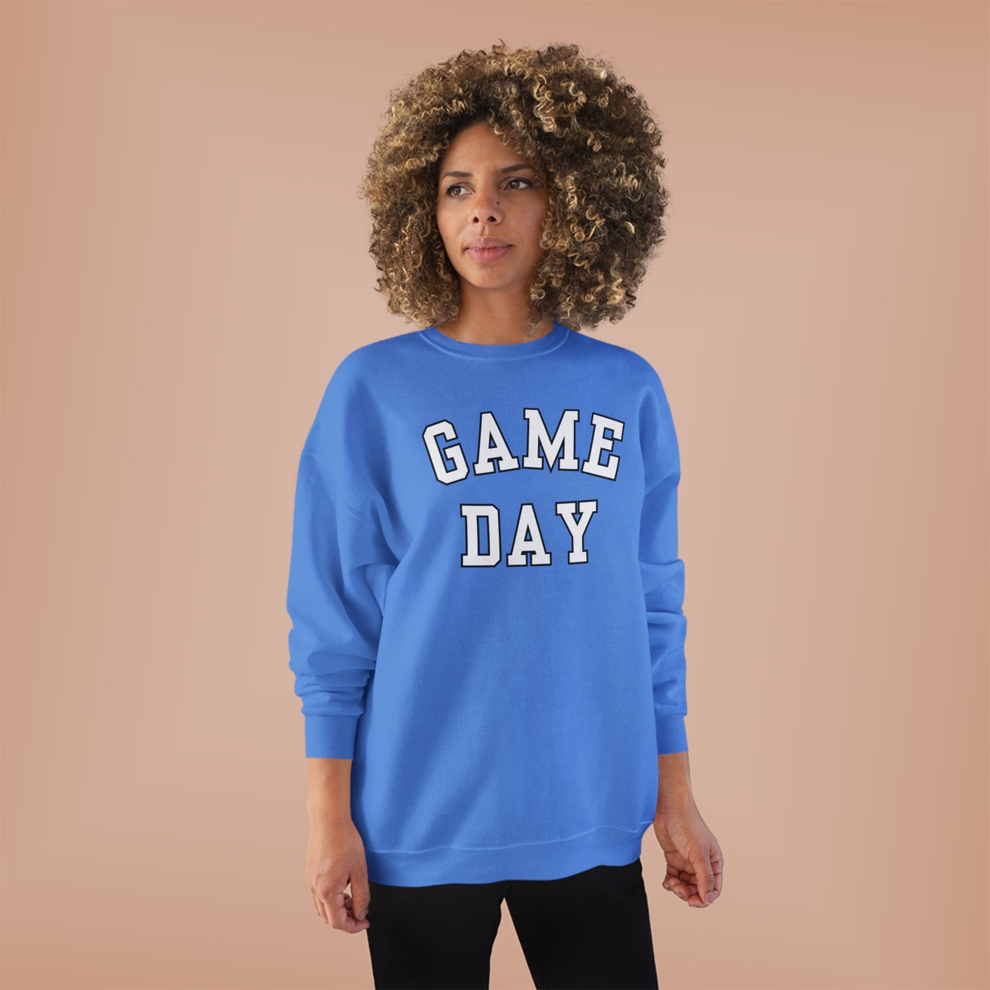 Game Day Crewneck Sweatshirt | Collegiate Lettering, Sports Fanwear