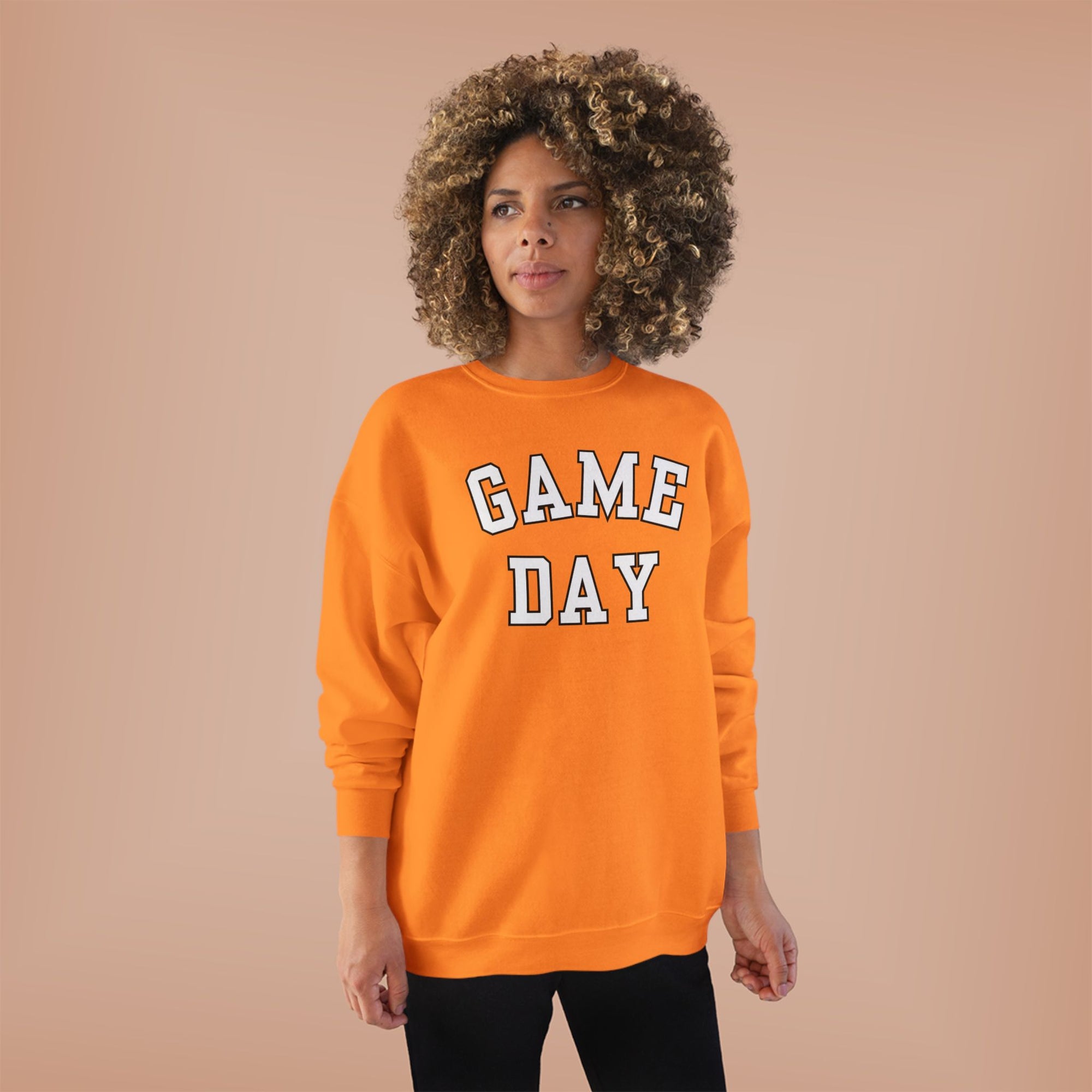 Game Day Crewneck Sweatshirt | Collegiate Lettering, Sports Fanwear