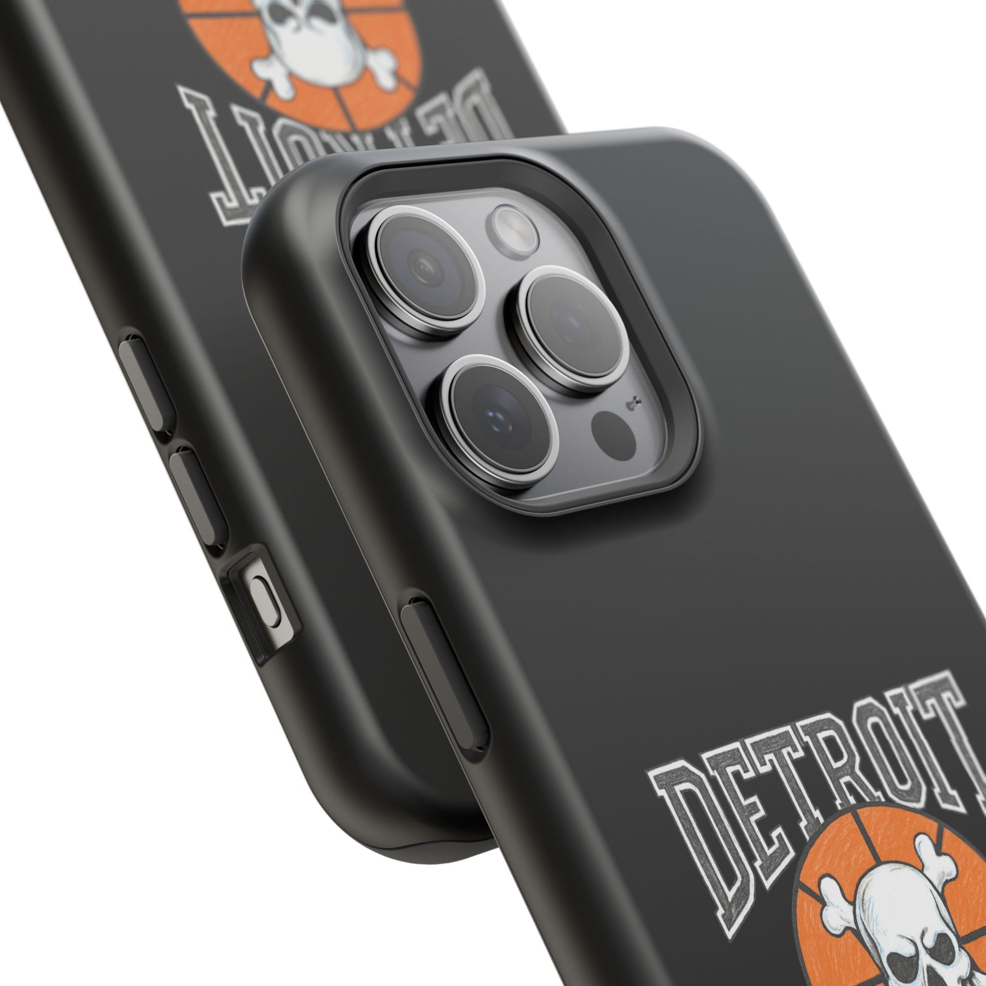 Detroit Bad Boys Skull Basketball Phone Case - Magnetic Impact-Resistant Case