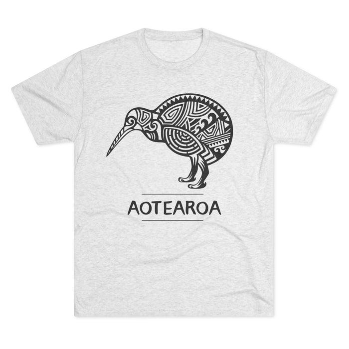 Maori Kiwi Aotearoa T-Shirt | New Zealand Tribal Bird Tee