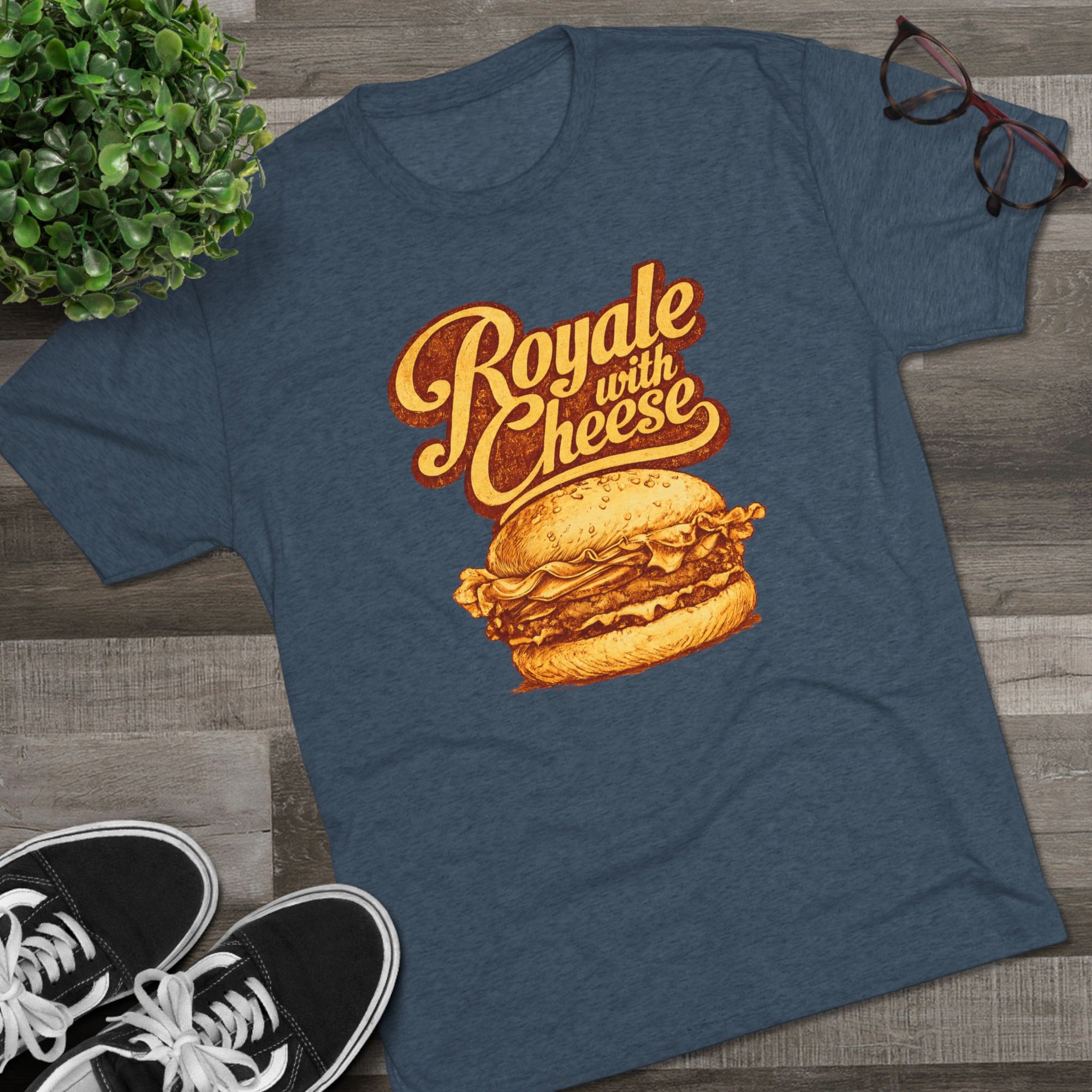 Royale With Cheese Shirt, Retro Burger Tee, Funny Movie Quote T-Shirt, Foodie Gift for Him, Vintage Graphic Tee, Burger Lover Shirt