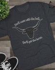 Don't Mess With The Bull Shirt, You'll Get The Horns Tee, Breakfast Club Quote, Funny Cowboy Shirt, Longhorn Tee, 80s Movie Gift