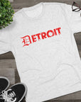 Detroit Triblend T-Shirt | Old English Detroit Tee | Super Soft Vintage Detroit Shirt | Premium Detroit Streetwear | Motor City Tee