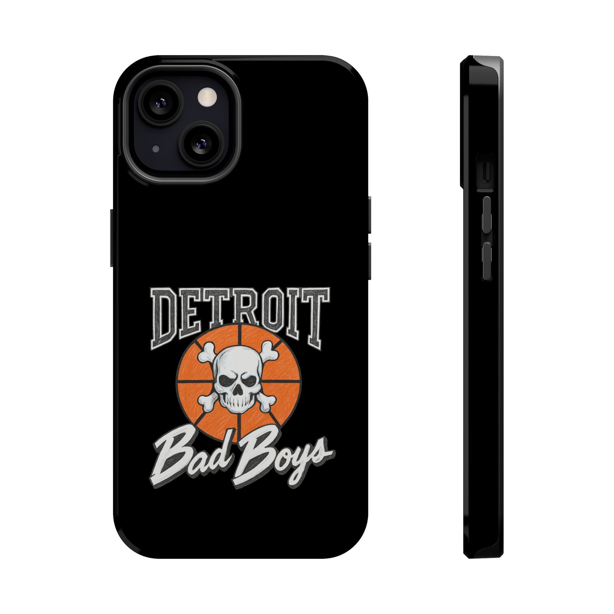 Detroit Bad Boys Skull Basketball Phone Case - Magnetic Impact-Resistant Case