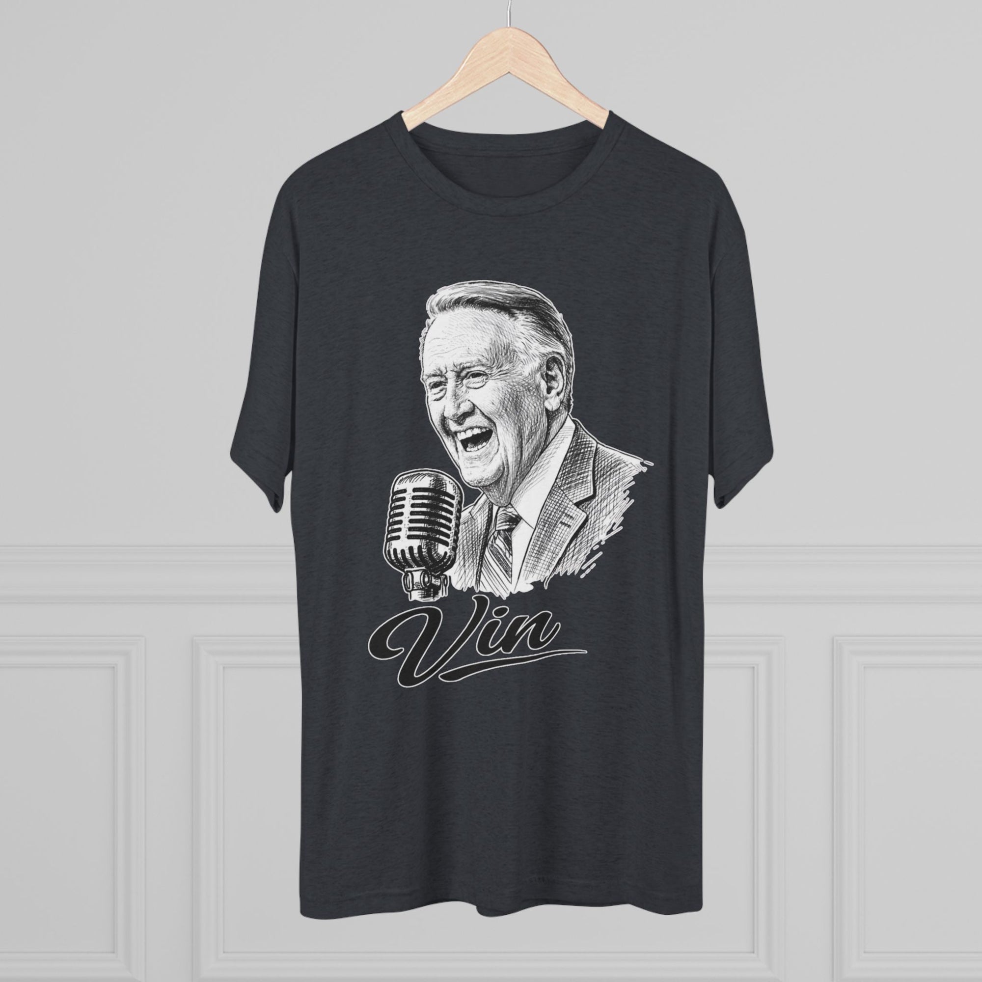 Vin Scully Shirt, Baseball Broadcaster Tribute Tee, Vintage Baseball Announcer Shirt, Dodgers Broadcaster Inspired Shirt, Baseball Fan Gift