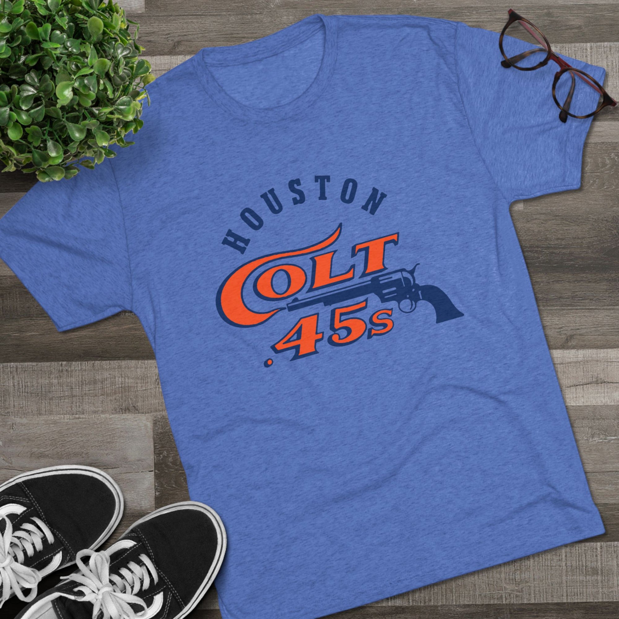 Houston Colt .45s T-Shirt | Vintage Houston Baseball Shirt | Retro Texas Baseball Tee | Throwback Ballpark Shirt | Soft Triblend Tee Gift