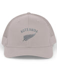 Aotearoa Hat Embroidered | Silver Fern Hat | New Zealand Cap | Kiwi Hat | NZ Pride Hat | Minimalist Snapback Trucker Hat