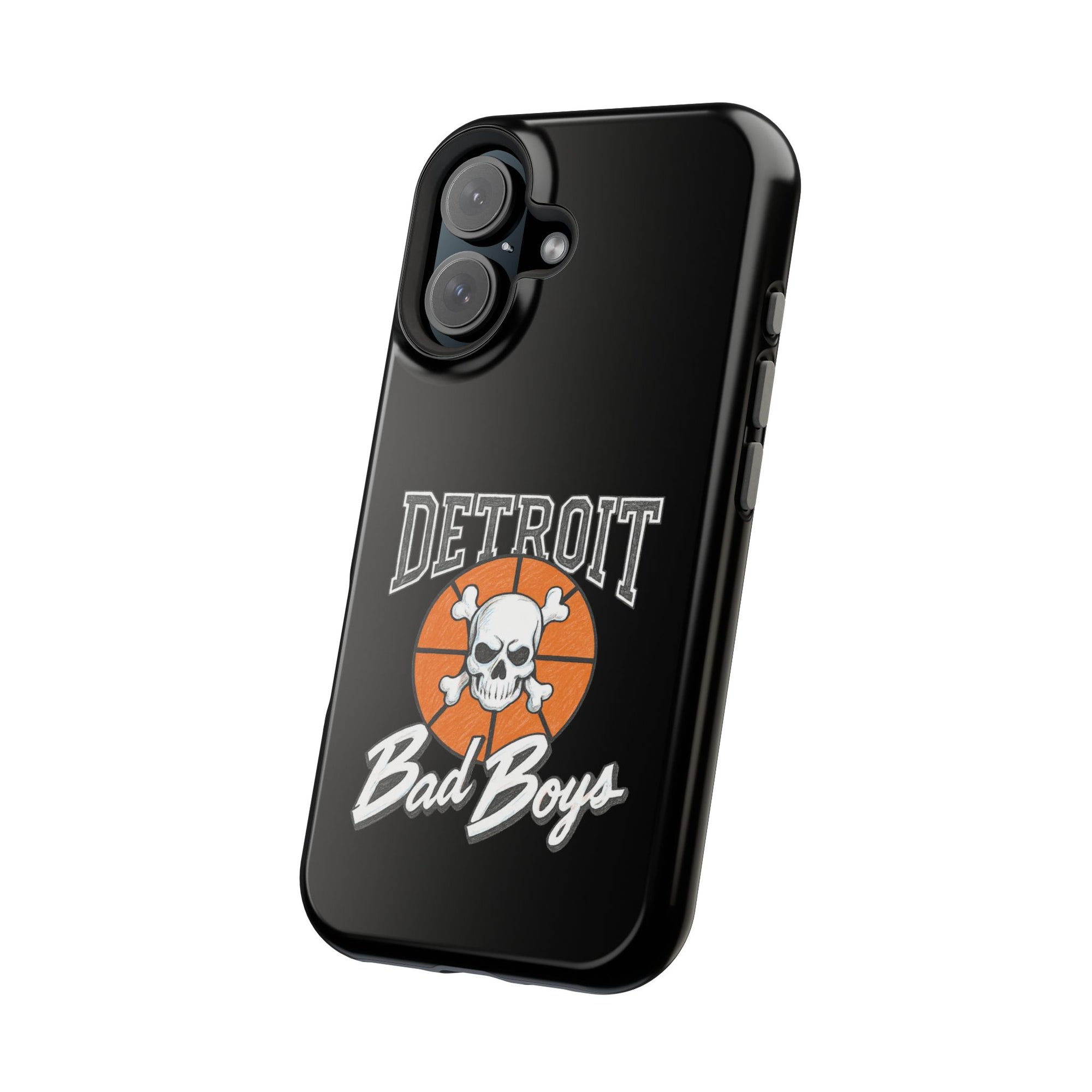 Detroit Bad Boys Skull Basketball Phone Case - Magnetic Impact-Resistant Case