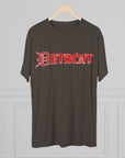 Detroit Triblend T-Shirt | Old English Detroit Tee | Super Soft Vintage Detroit Shirt | Premium Detroit Streetwear | Motor City Tee