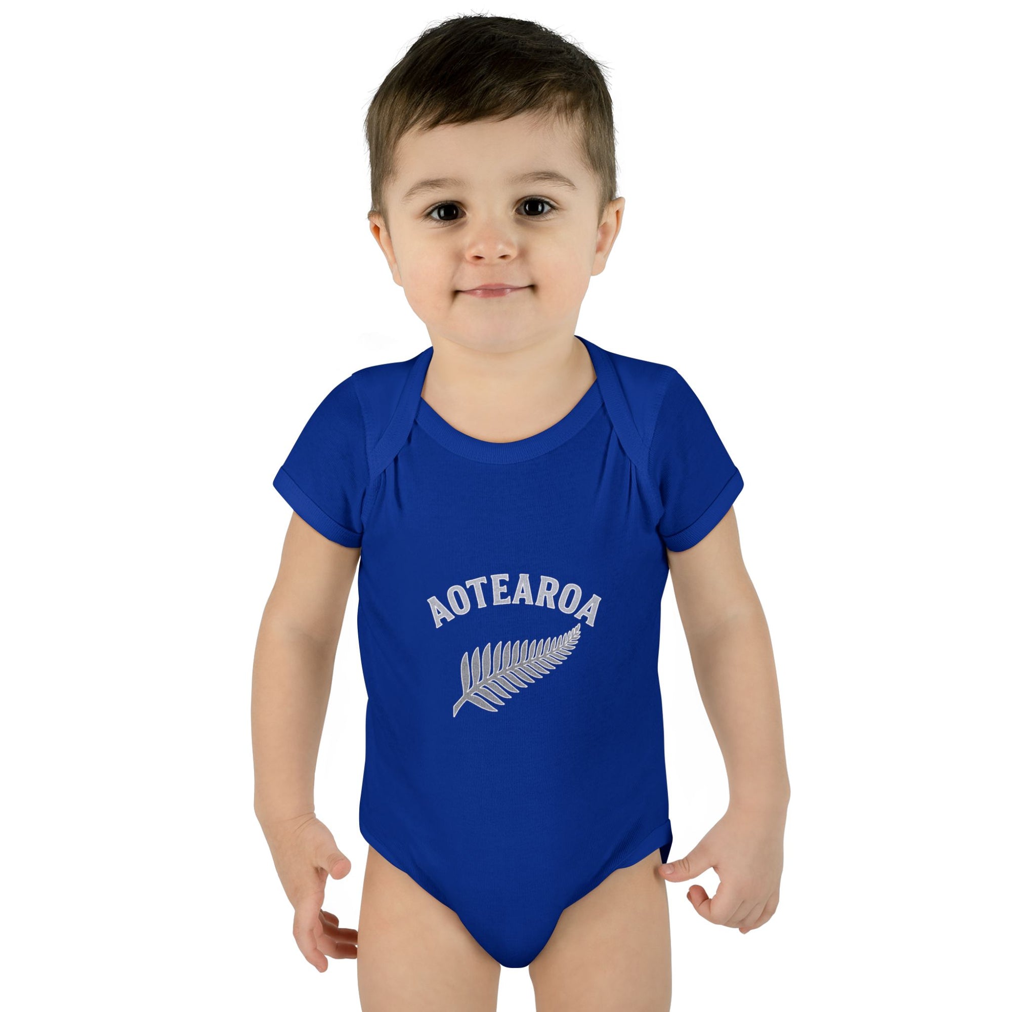 New Zealand Baby Onesie | Aotearoa Baby Outfit | Kiwi Infant Bodysuit | NZ Baby Clothes | Silver Fern Baby Gift