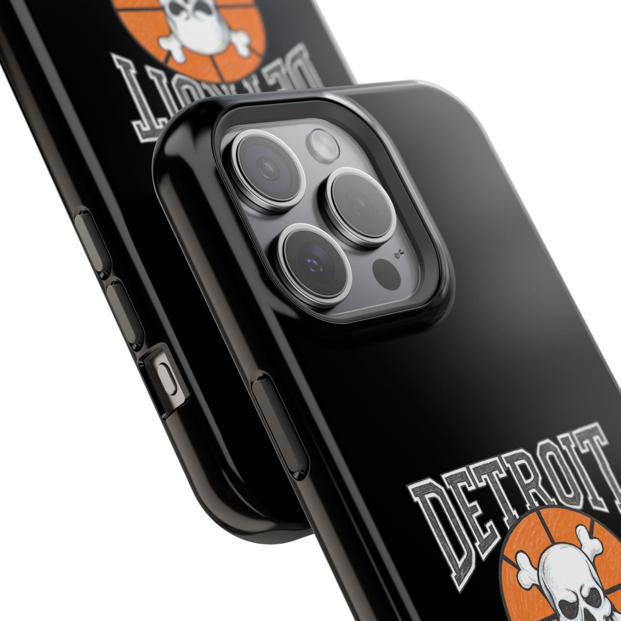 Detroit Bad Boys Skull Basketball Phone Case - Magnetic Impact-Resistant Case