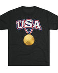USA Medal Graphic Tee | Patriotic Sports Shirt, 4th of July Apparel