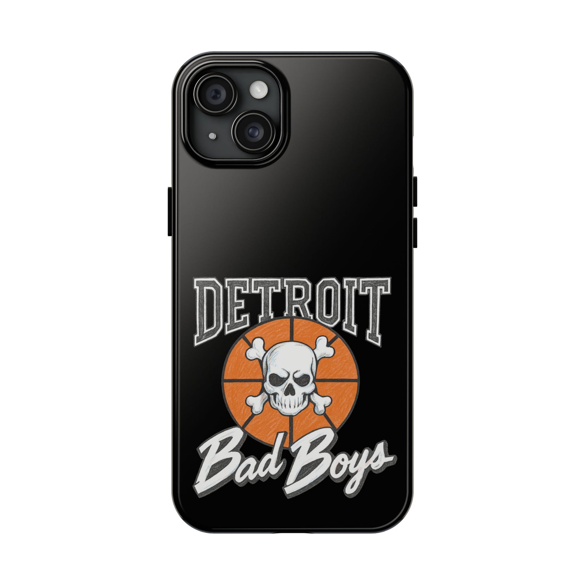 Detroit Bad Boys Phone Case | Basketball Skull Design - Tough Case