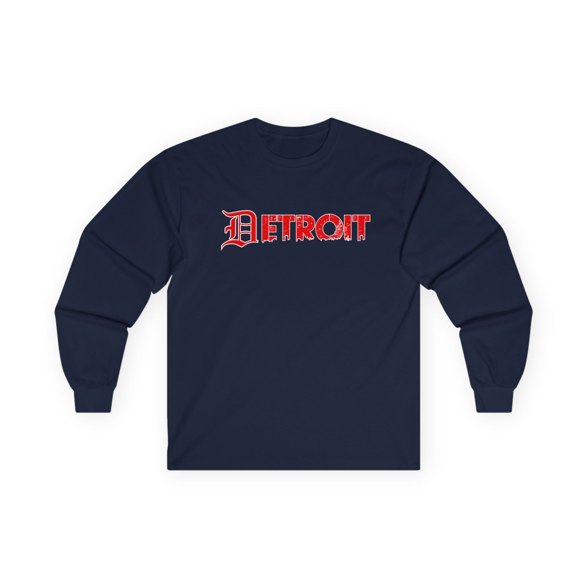 Detroit Old English Shirt | Detroit Gothic Tee | Red Black Detroit Shirt | Motor City Shirt | Detroit Streetwear Tee | Vintage Detroit Shirt