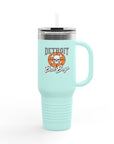Bad Boys Detroit 40oz Tumbler | Stanley Style Cup | Detroit Basketball Tumbler | Retro Basketball Mug | Insulated Travel Mug | Pistons Cup