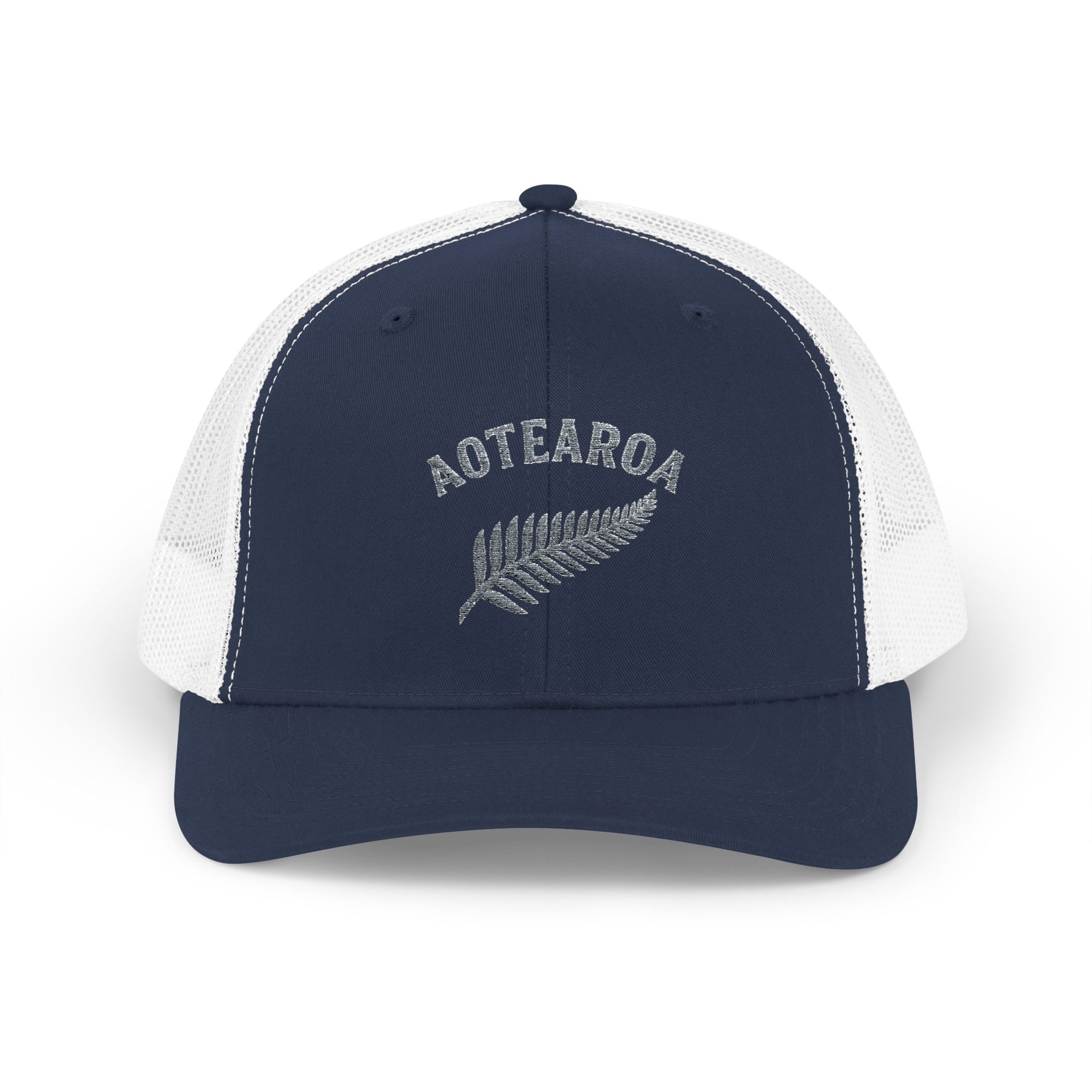 Aotearoa Hat Embroidered | Silver Fern Hat | New Zealand Cap | Kiwi Hat | NZ Pride Hat | Minimalist Snapback Trucker Hat