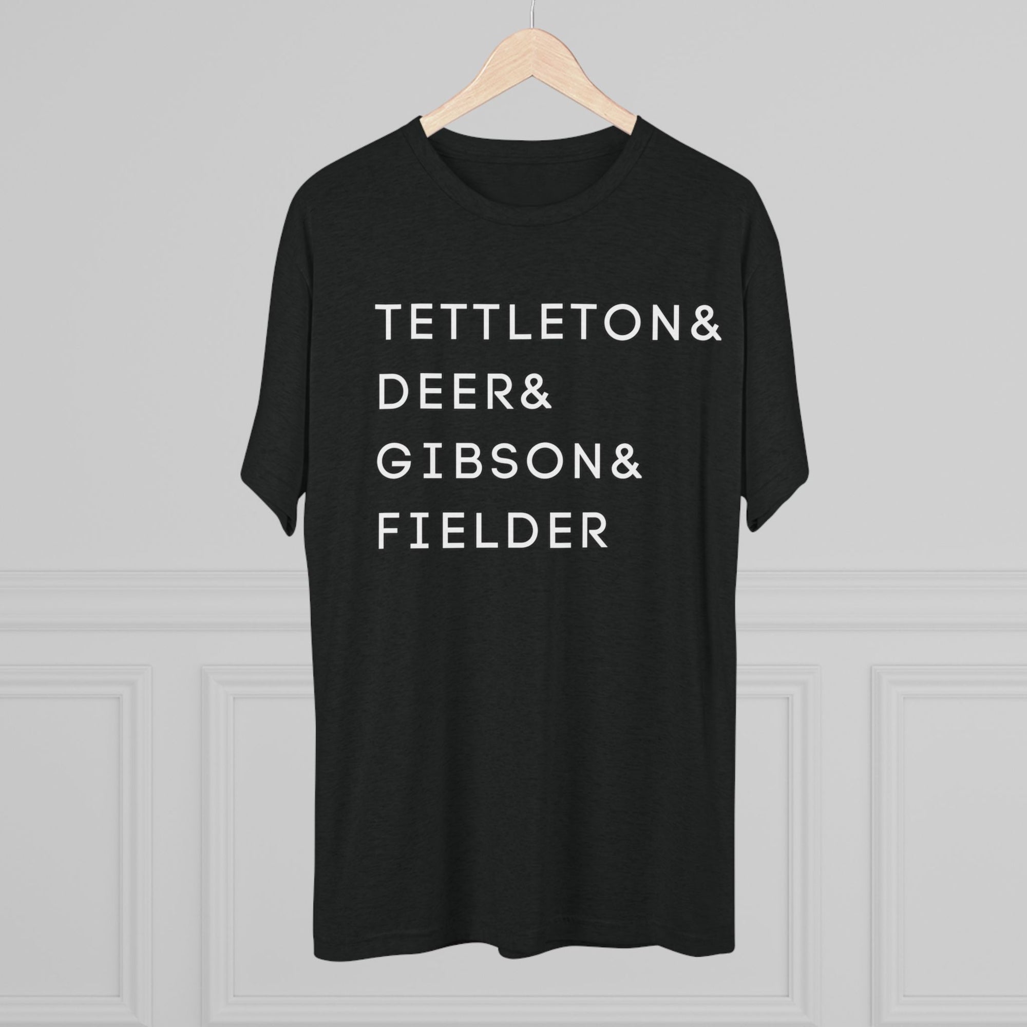 Detroit Tigers Surnames Stack Tee | Tettleton Deer Gibson Fielder T-Shirt | Triblend Comfy Soft Buttery Feel