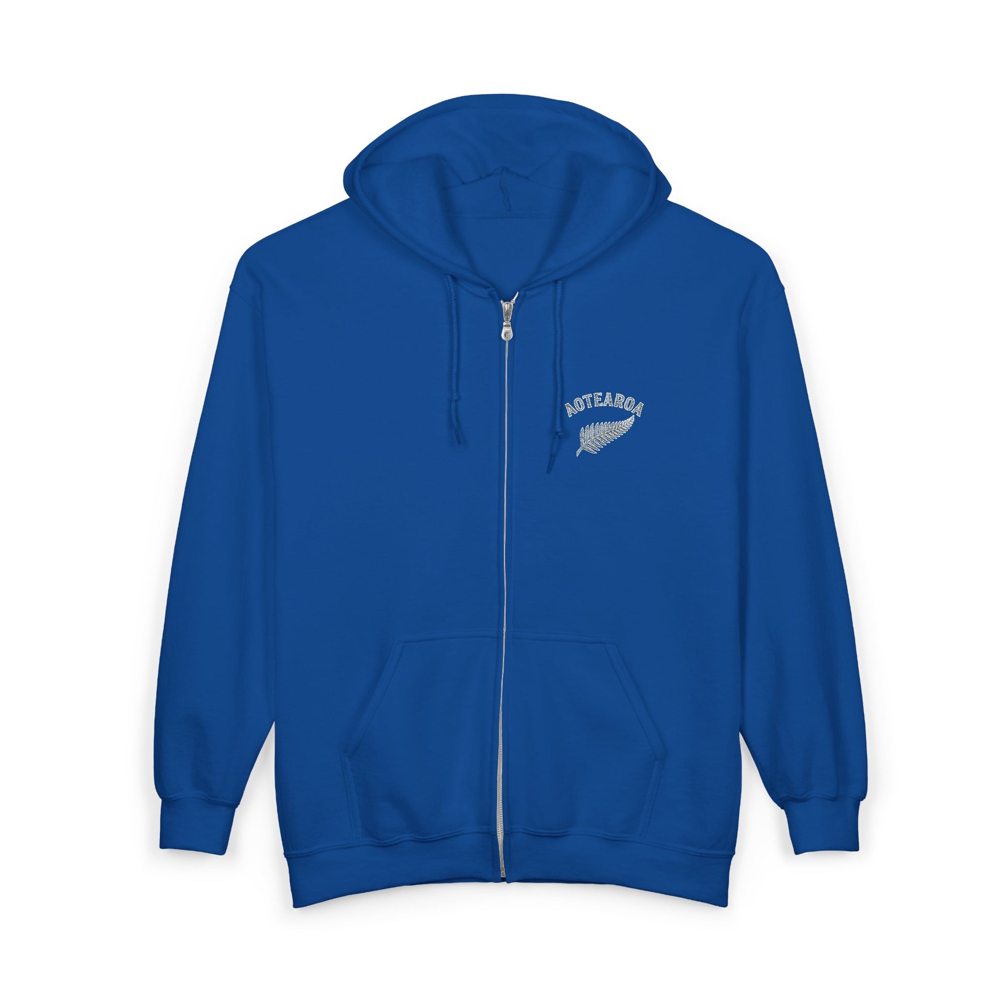 Aotearoa Zip Hoodie | New Zealand Hoodie | Silver Fern Hoodie | Kiwi Hoodie | Full Zip Hooded Sweatshirt | NZ Pride Hoodie