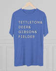 Detroit Tigers Surnames Stack Tee | Tettleton Deer Gibson Fielder T-Shirt | Triblend Comfy Soft Buttery Feel