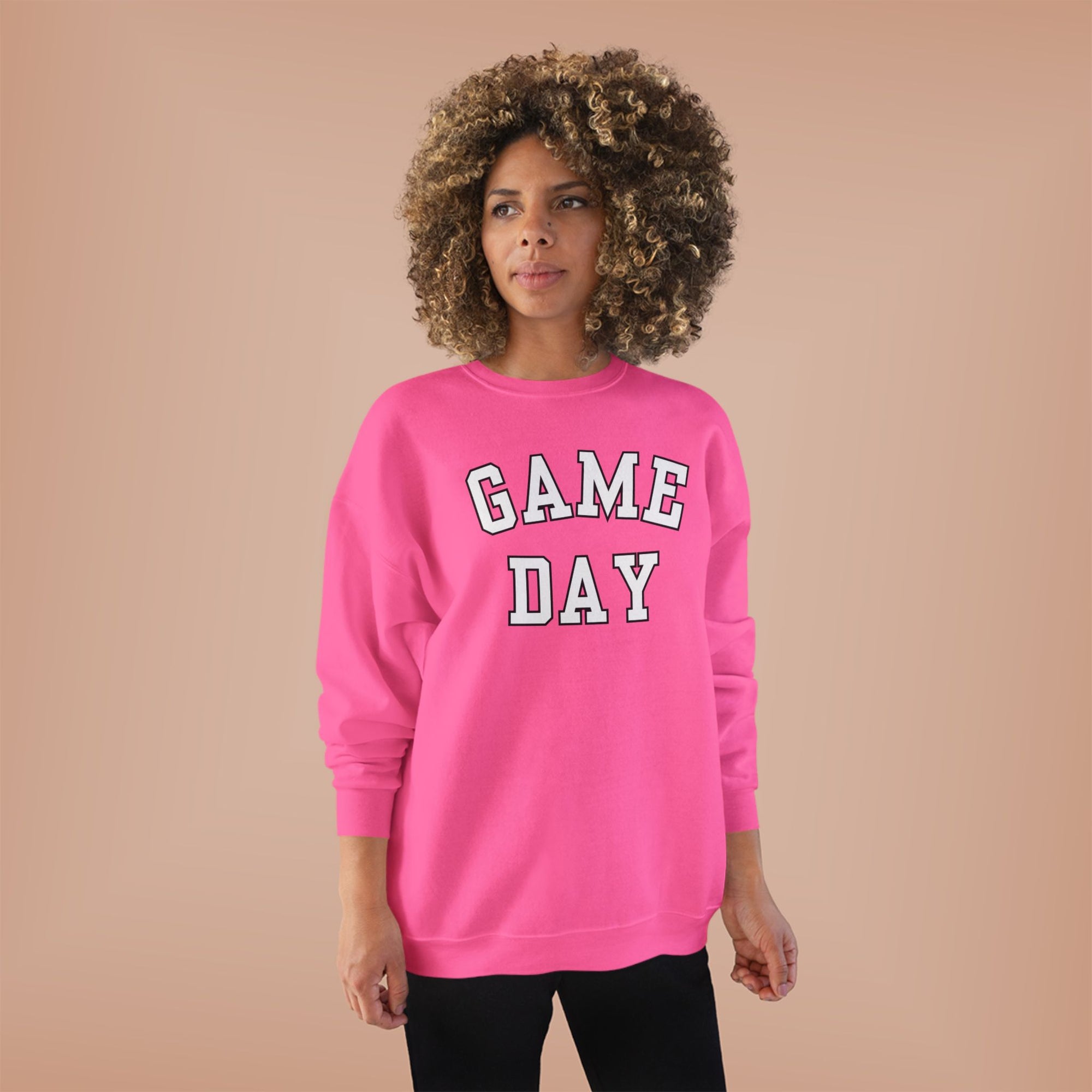 Game Day Crewneck Sweatshirt | Collegiate Lettering, Sports Fanwear
