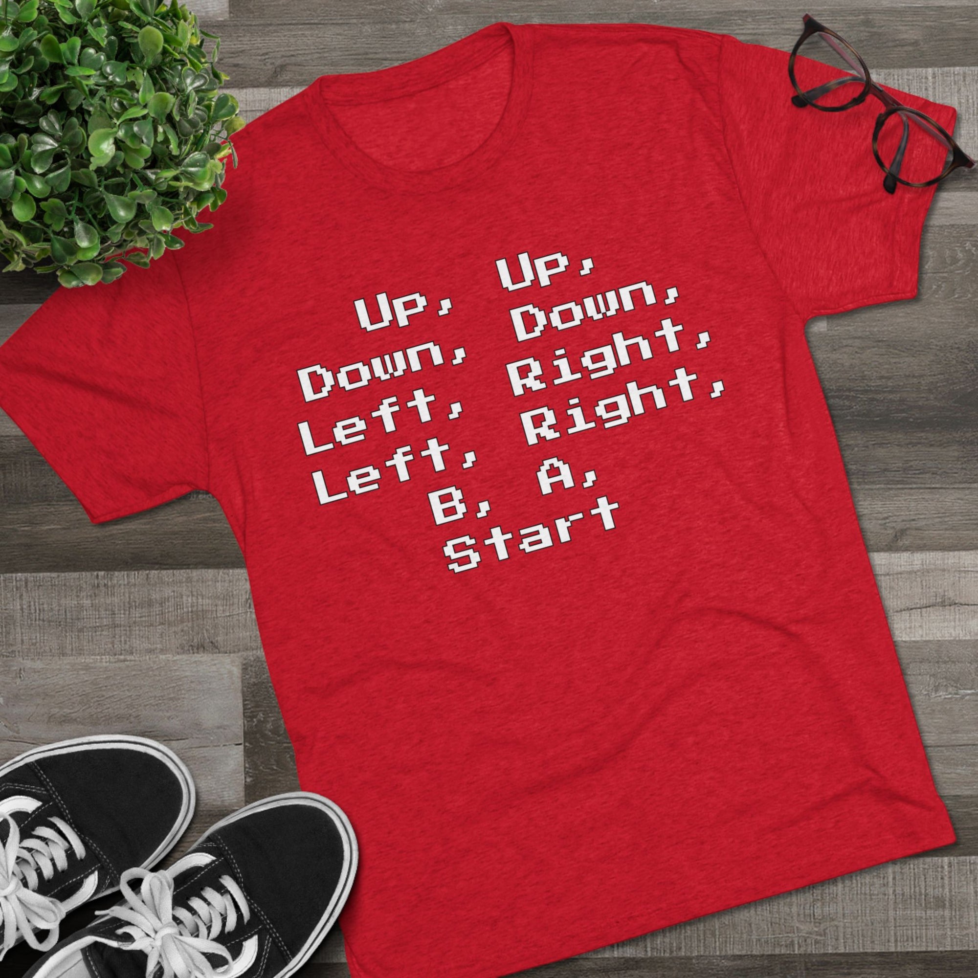 Contra Code Shirt | Up Down Cheat Code Tee | Retro Gaming Shirt | Gamer Nostalgia Tee | Vintage Arcade Shirt | Classic Gamer Gift