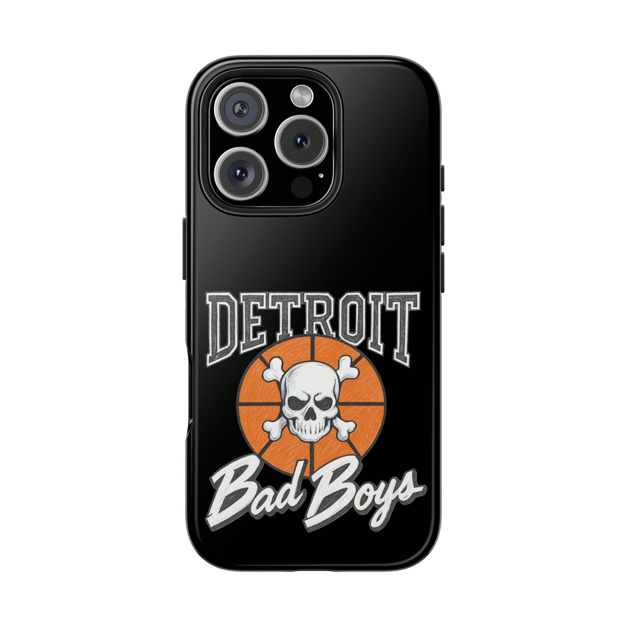 Detroit Bad Boys Phone Case | Basketball Skull Design - Tough Case