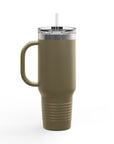Aotearoa 40oz Travel Mug | Stanley Style Tumbler | New Zealand Insulated Mug | Silver Fern Cup | Kiwi Travel Cup | Large Handle Tumbler