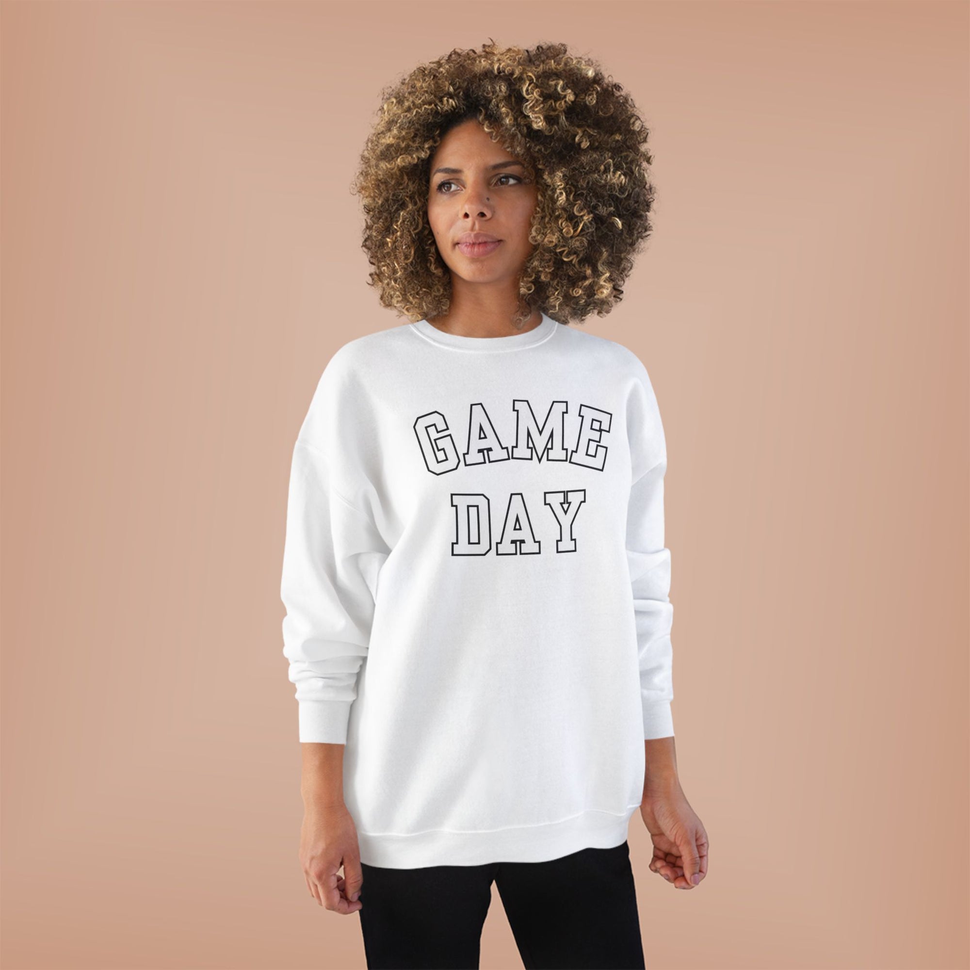 Game Day Crewneck Sweatshirt | Collegiate Lettering, Sports Fanwear
