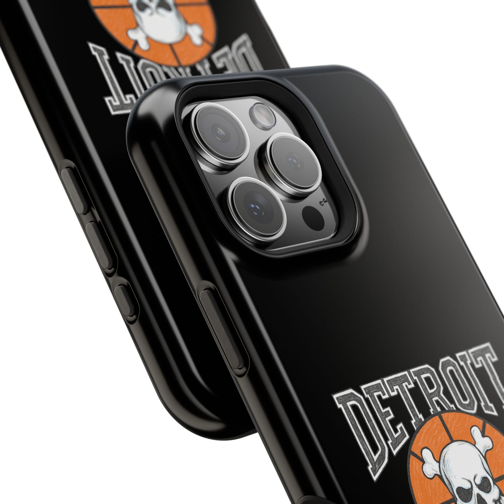 Detroit Bad Boys Skull Basketball Phone Case - Magnetic Impact-Resistant Case