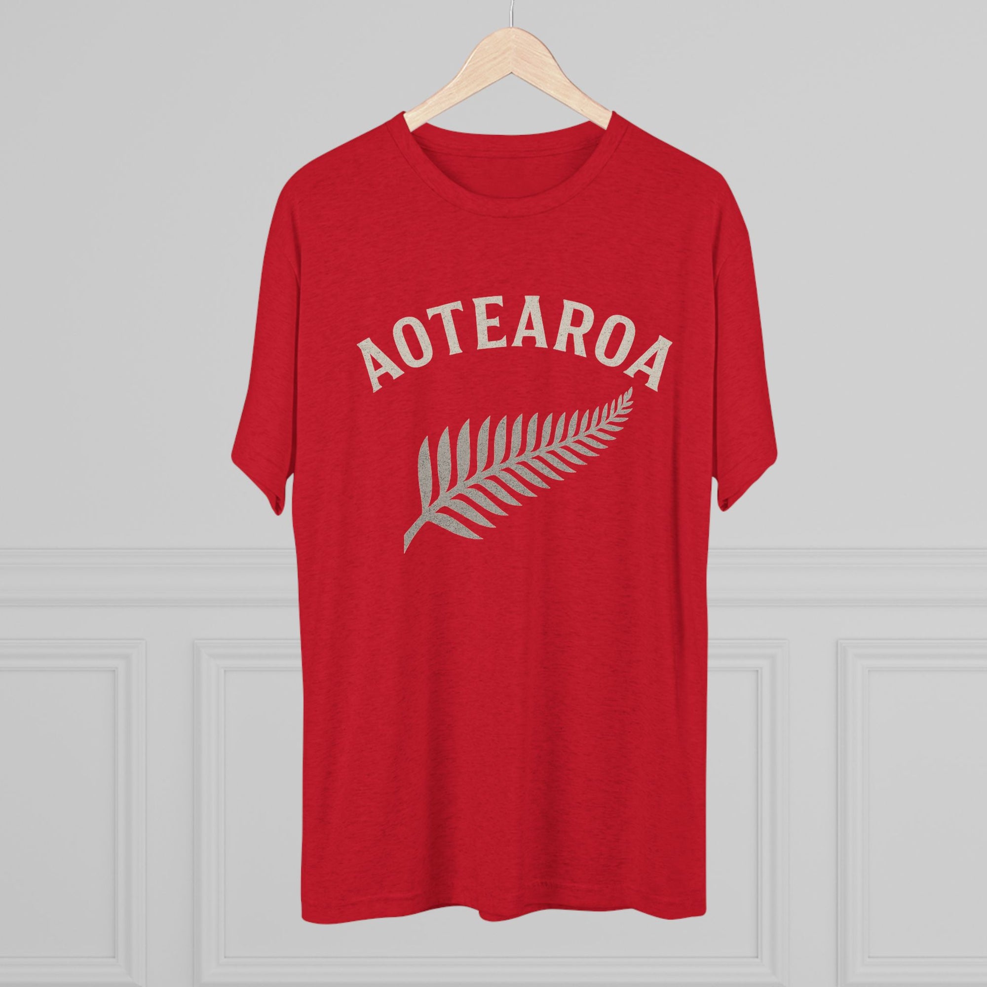 Aotearoa New Zealand Tri-Blend Tee, Classic Soft Shirt for Men &amp; Women, Kiwi Travel Top, Vintage Tshirt, Comfortable Cotton Blend, Souvenir