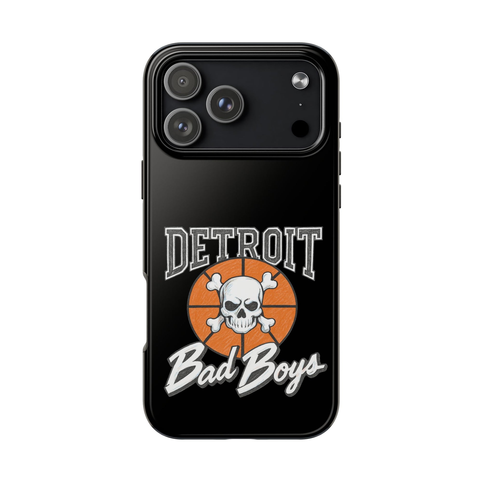 Detroit Bad Boys Phone Case | Basketball Skull Design - Tough Case