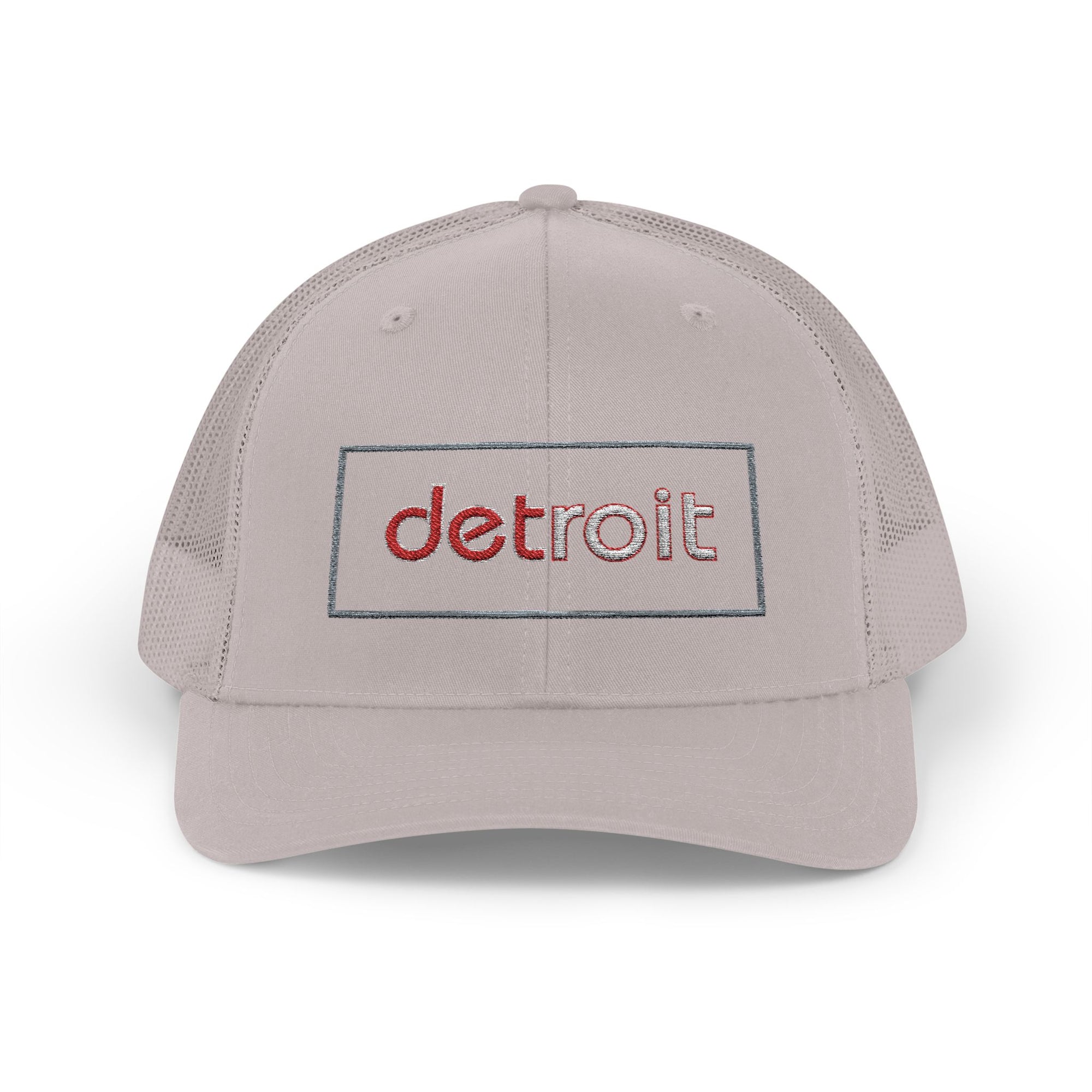 Detroit Hat Embroidered | Red White Detroit Cap | Lowercase Detroit Hat | Detroit Hockey Colors Hat | Minimalist Snapback | Trucker Hat