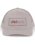 Detroit Hat Embroidered | Red White Detroit Cap | Lowercase Detroit Hat | Detroit Hockey Colors Hat | Minimalist Snapback | Trucker Hat