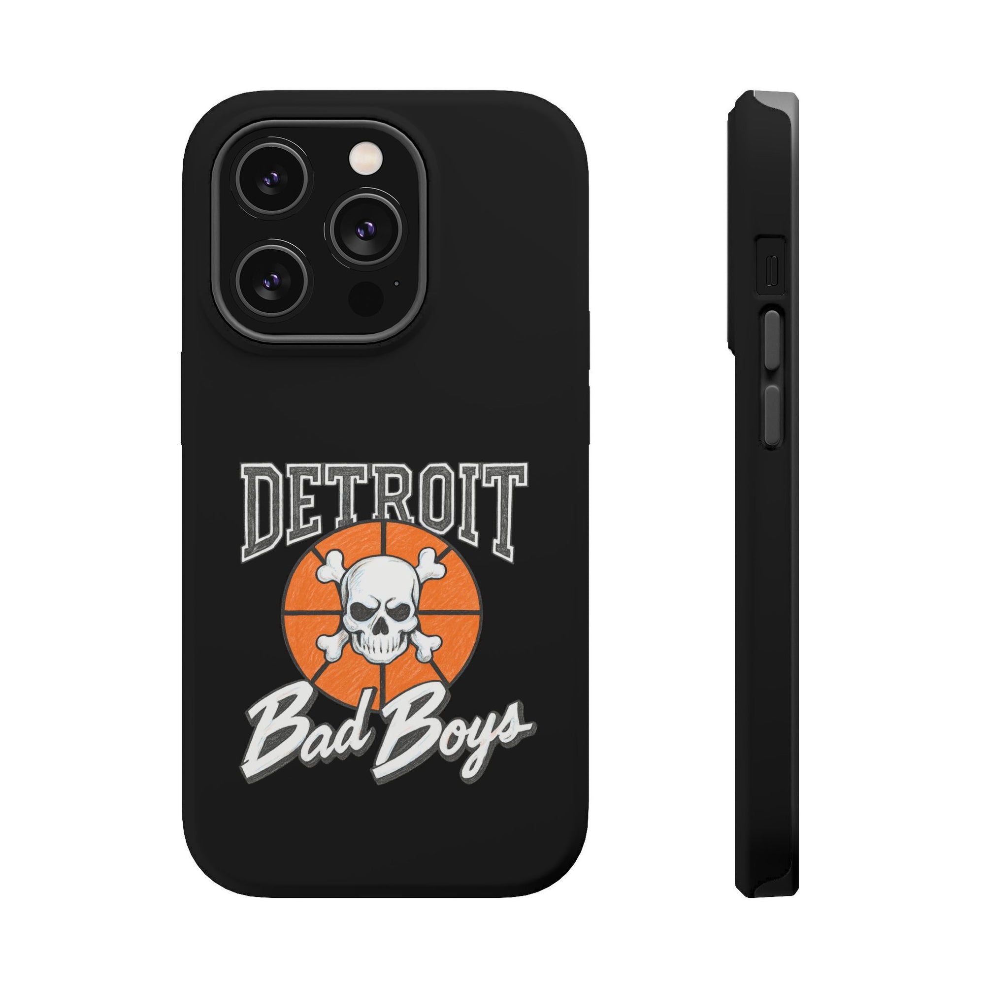 Detroit Bad Boys Skull Basketball Phone Case - Magnetic Impact-Resistant Case