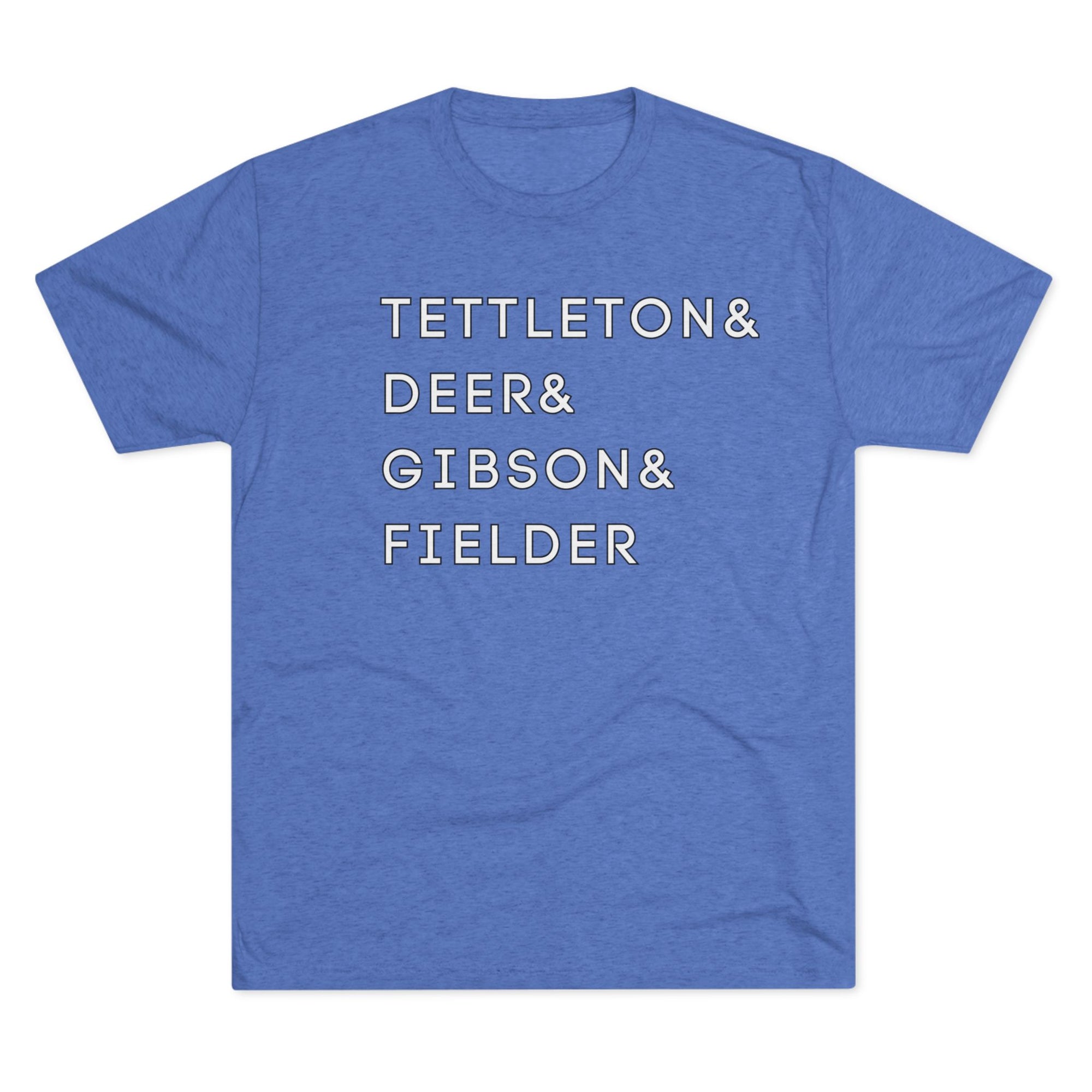 Detroit Tigers Surnames Stack Tee | Tettleton Deer Gibson Fielder T-Shirt | Triblend Comfy Soft Buttery Feel