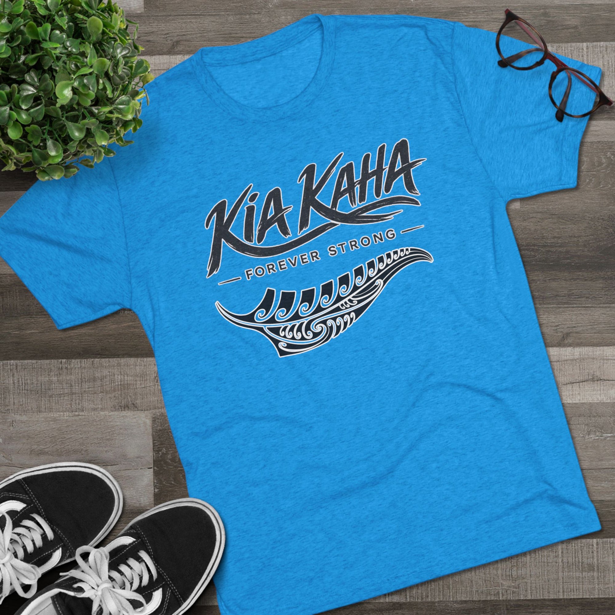 Kia Kaha Forever Strong Tee | Maori Koru Fern Design