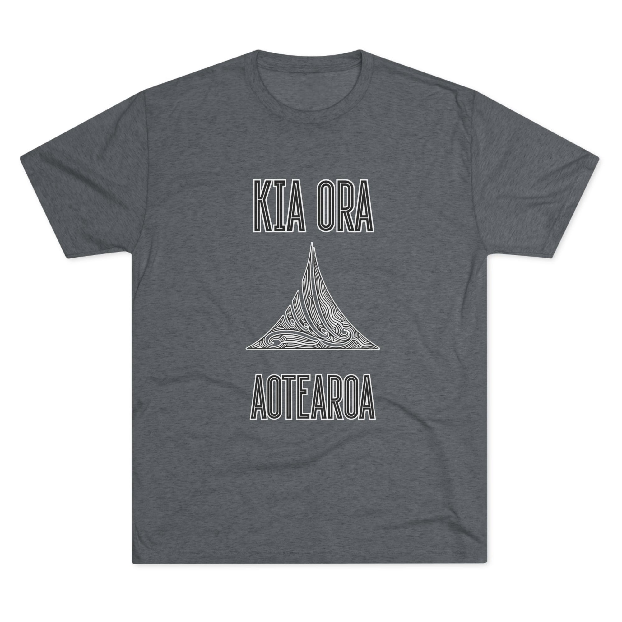 Kia Ora Aotearoa Tee | Maori Koru Wave T-Shirt