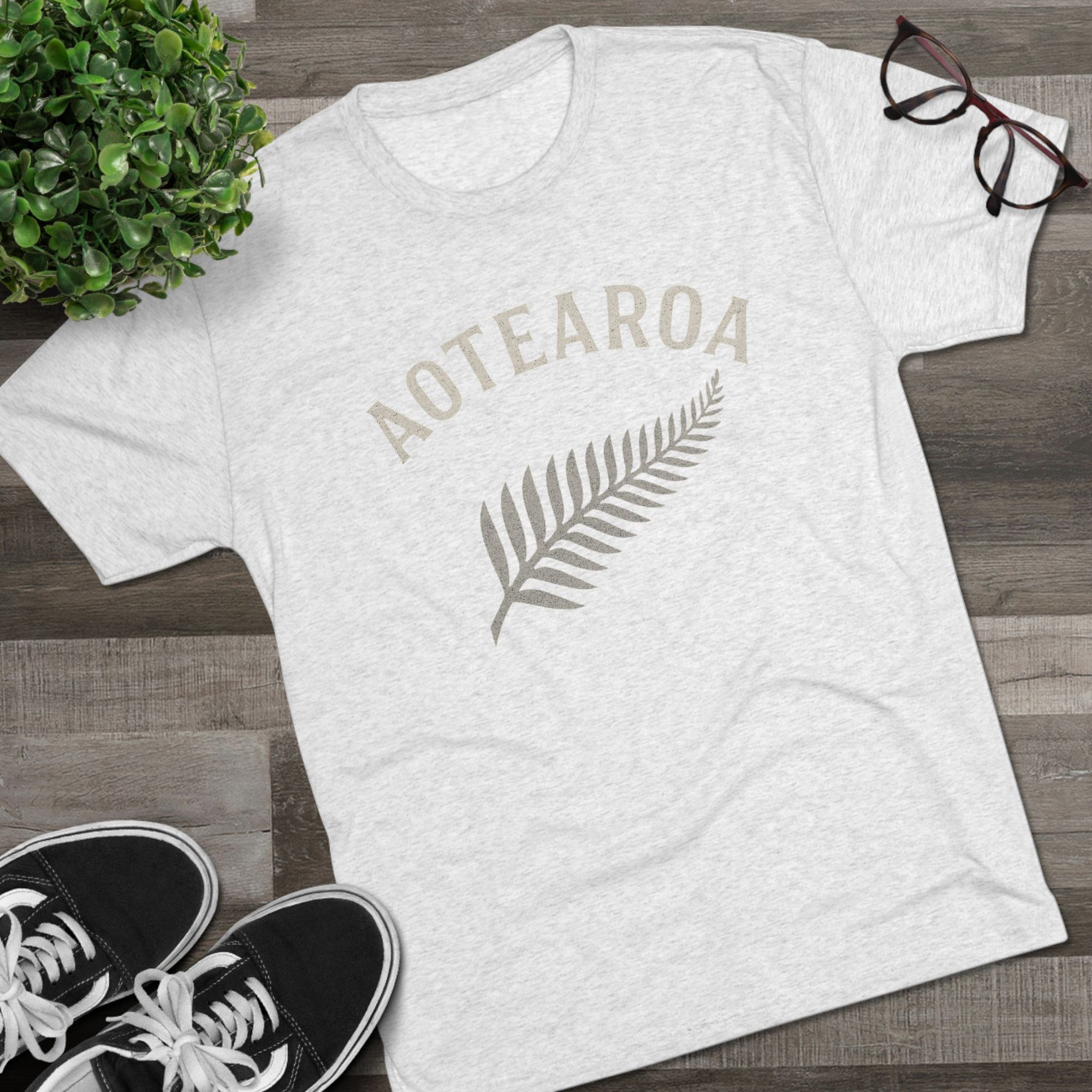 Aotearoa New Zealand Tri-Blend Tee, Classic Soft Shirt for Men &amp; Women, Kiwi Travel Top, Vintage Tshirt, Comfortable Cotton Blend, Souvenir