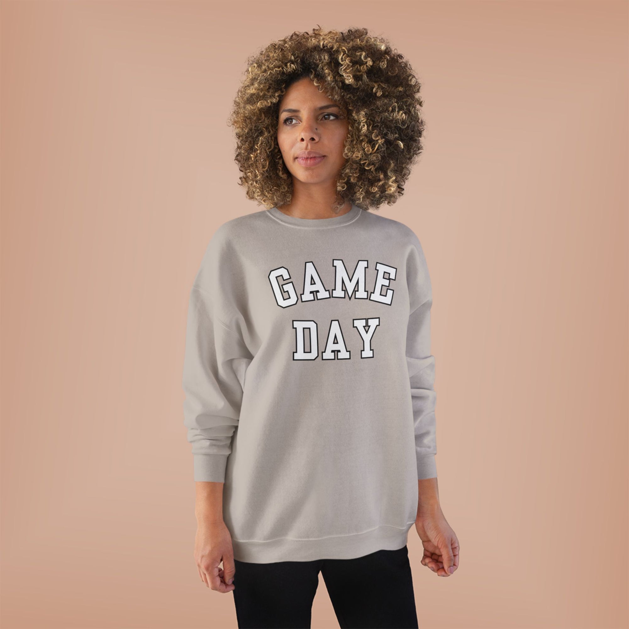 Game Day Crewneck Sweatshirt | Collegiate Lettering, Sports Fanwear