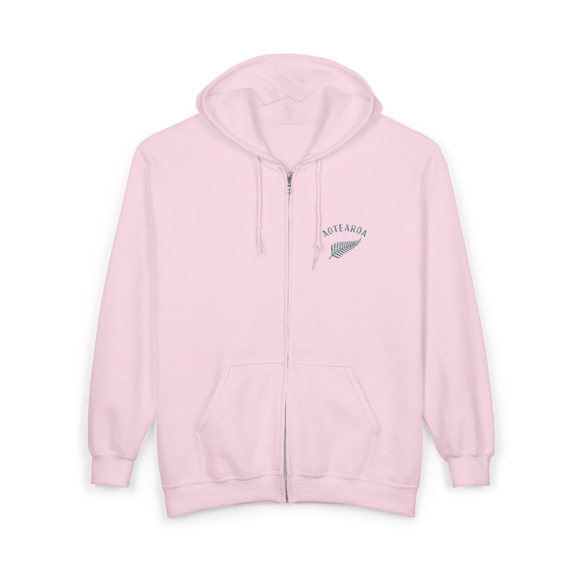 Aotearoa Zip Hoodie | New Zealand Hoodie | Silver Fern Hoodie | Kiwi Hoodie | Full Zip Hooded Sweatshirt | NZ Pride Hoodie