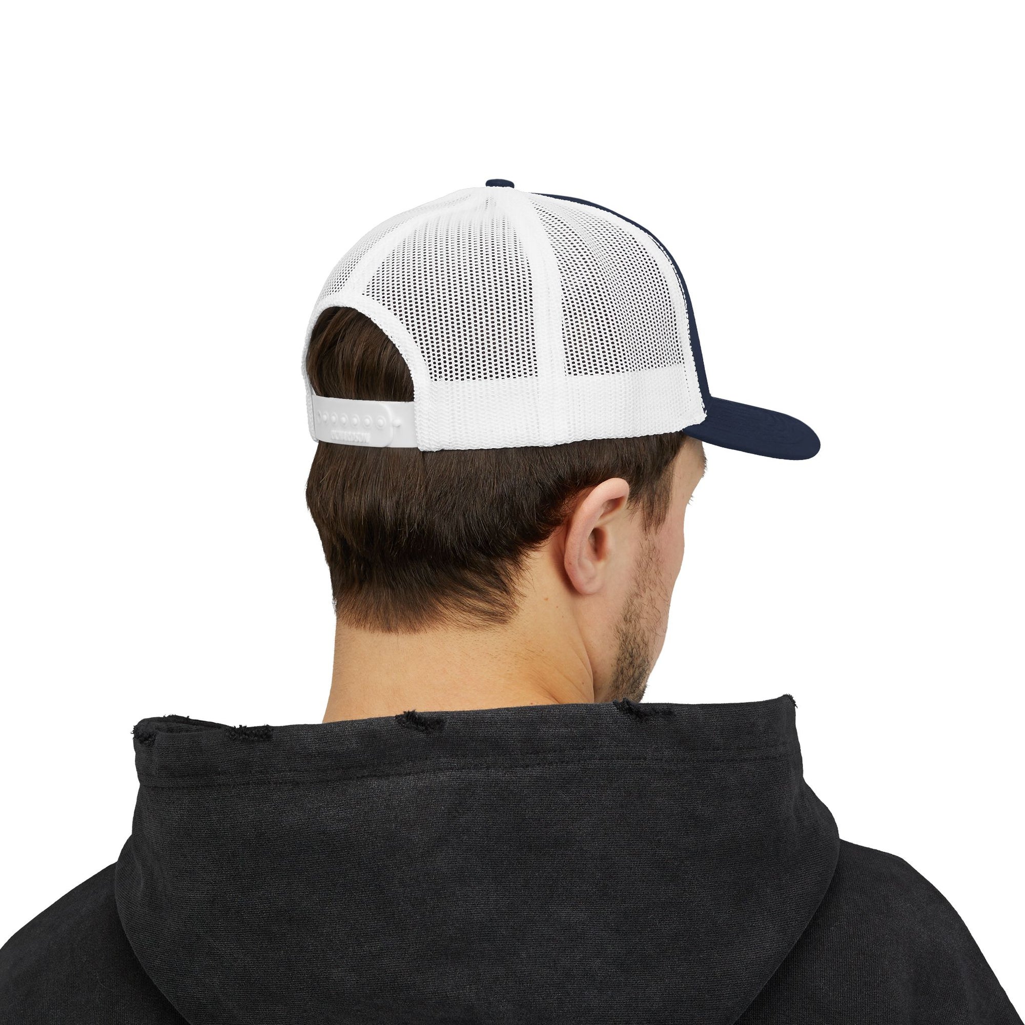Detroit Embroidered Hat | Blue and Silver Cap | Detroit Football Hat | Minimalist Detroit Hat | Snapback Trucker Cap Gift