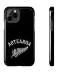Aotearoa Phone Case | Silver Fern Phone Case | New Zealand iPhone Case | Kiwi Phone Case | Fern Design Phone Cover | NZ Pride Case