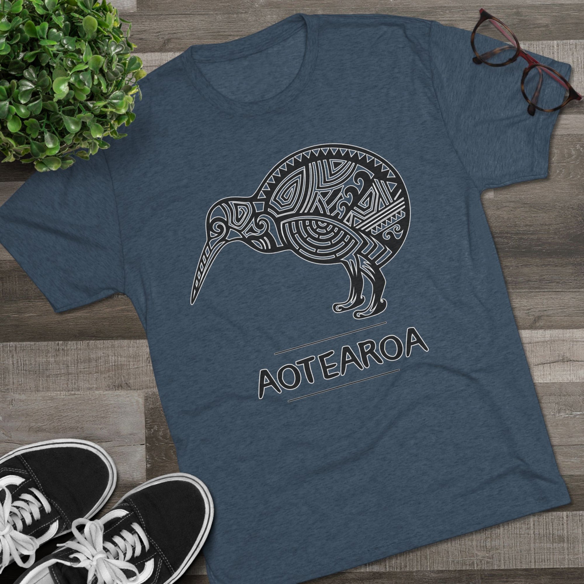 Maori Kiwi Aotearoa T-Shirt | New Zealand Tribal Bird Tee