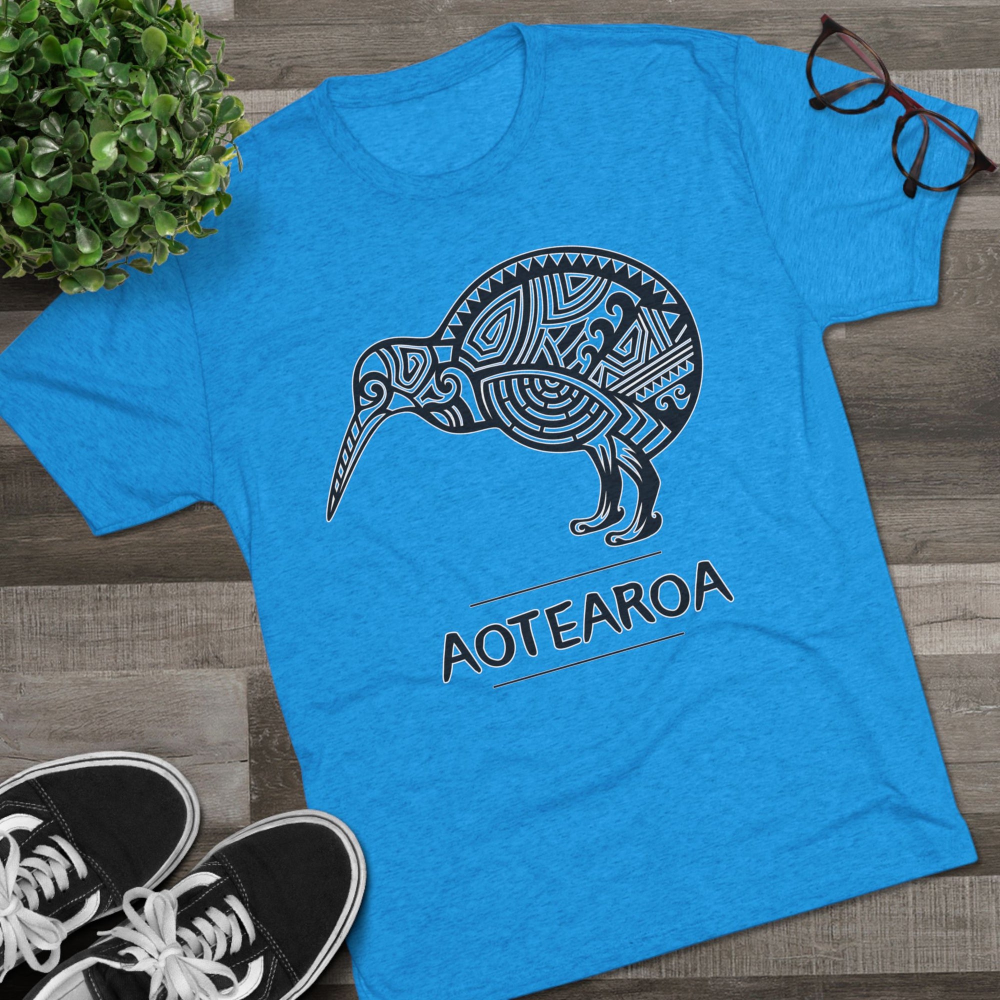Maori Kiwi Aotearoa T-Shirt | New Zealand Tribal Bird Tee