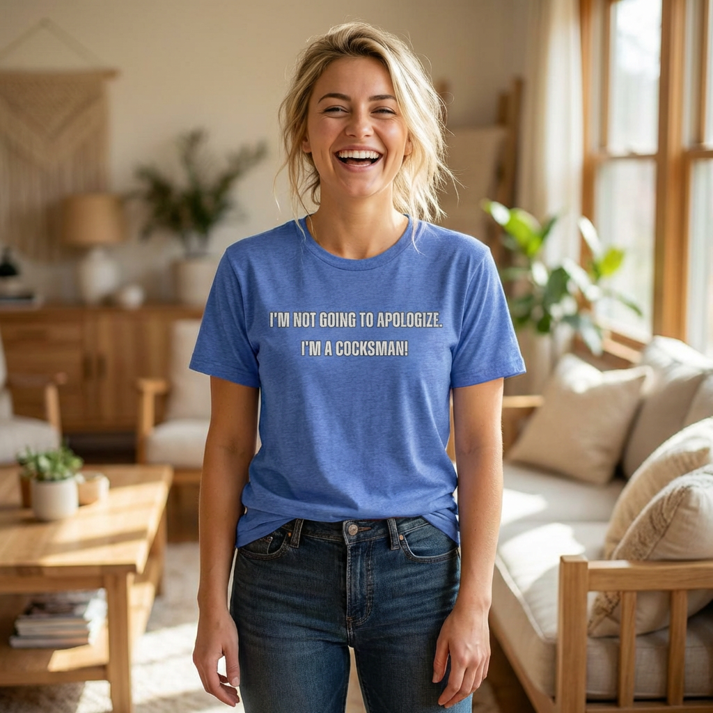 I'm Not Going to Apologize I'm a Cocksman T-Shirt | Movie Quote Triblend Tee | Funny Movie Gift