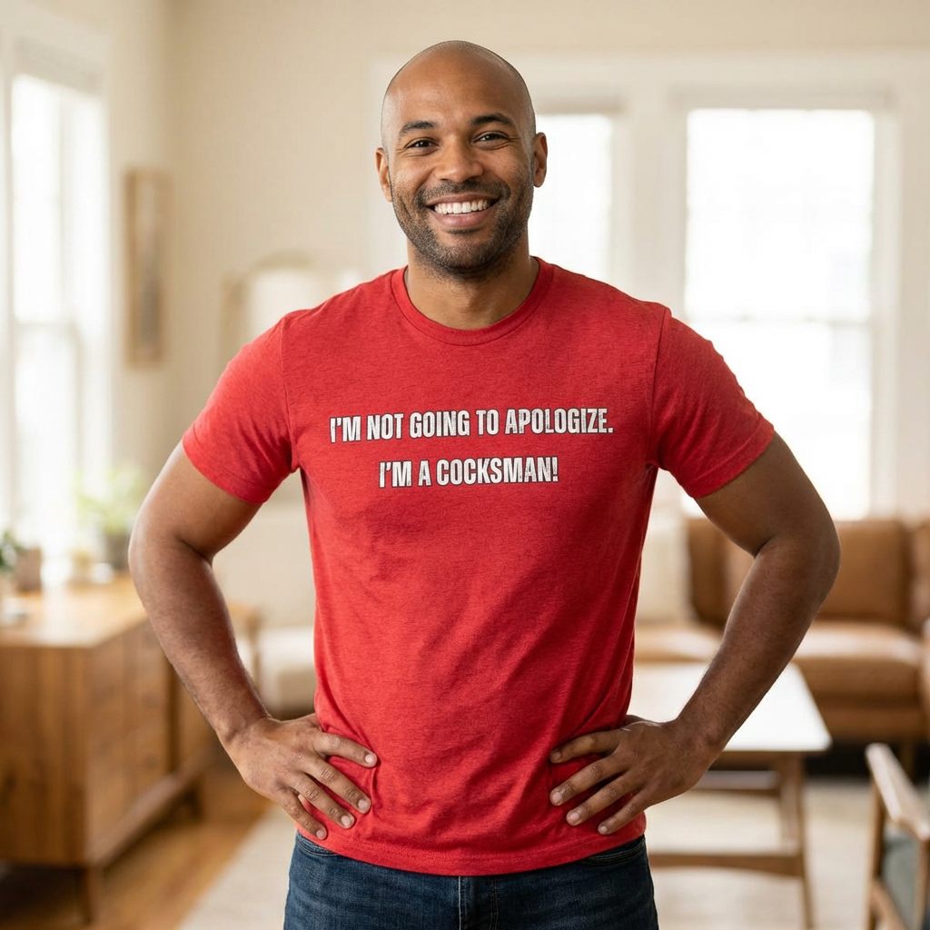 I'm Not Going to Apologize I'm a Cocksman T-Shirt | Movie Quote Triblend Tee | Funny Movie Gift